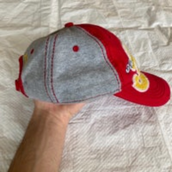 Disney Parks Authentic & Original 55 Baseball Cap Hat Vintage 928 Red Gray EUC - Picture 5 of 8